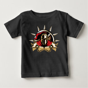 Camiseta Para Bebê Camiseta de Bebê Guerreiro Espartano Fofo
