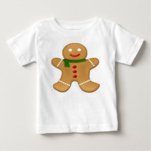 Camiseta Para Bebê Camiseta de Bebê Homem de Biscoito de Gengibre