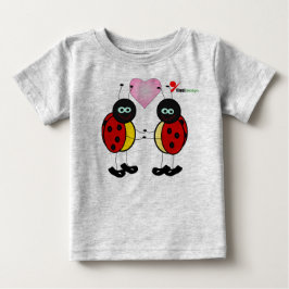 Camiseta Para Bebê Camiseta de Bebê Joaninha Fofa
