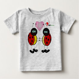 Camiseta Para Bebê Camiseta de Bebê Ladybug