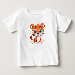 Camiseta Para Bebê Camiseta de Bebê Leão Fofo