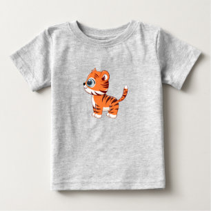 Camiseta Para Bebê Camiseta de Bebê Leão Fofo