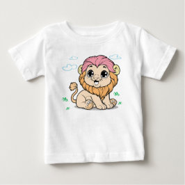 Camiseta Para Bebê Camiseta de Bebê Leãozinho Fofo – Bebê Colorido