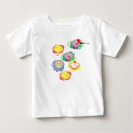 Camiseta Para Bebê Camiseta de Bebê Little Birds