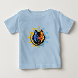 Camiseta Para Bebê Camiseta de Bebê Lobo Fofo