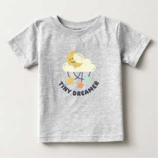 Camiseta Para Bebê Camiseta de Bebê Lua Adormecida Sonhadora Pequena