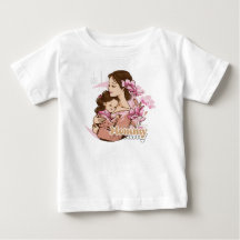 Camiseta de bebê mamãe