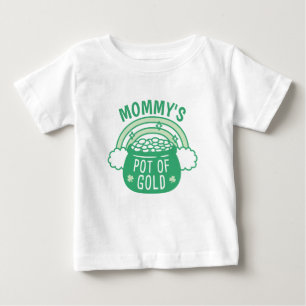 Camiseta Para Bebê Camiseta de Bebê Mamãe Bonita Pote de Ouro