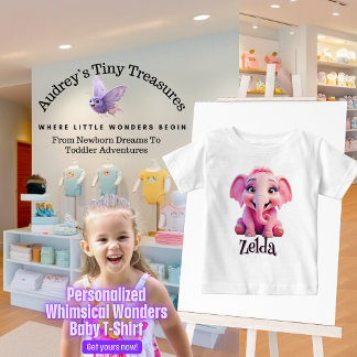 Camiseta Para Bebê Camiseta de Bebê Maravilhas Caprichosas Personaliz