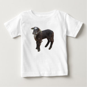 Camiseta Para Bebê Camiseta de bebê marrom-branca