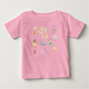 Camiseta Para Bebê Camiseta de Bebê Menina Fofa – Blusa de Bebê Macia