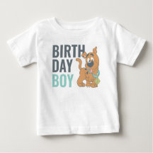 Camiseta de Bebê Menino de 1º Aniversário do Scoob