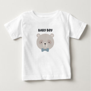 Camiseta Para Bebê Camiseta de Bebê Menino Urso Fofo