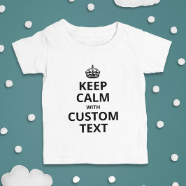 Camiseta Para Bebê Camiseta de Bebê Modelo de Citação Personalizada K
