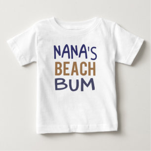 Camiseta Para Bebê Camiseta de Bebê Nana's Beach Bum
