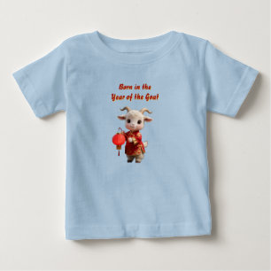 Camiseta Para Bebê Camiseta de Bebê Nascido no Ano do Bode