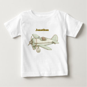 Camiseta Para Bebê Camiseta de Bebê Neutra Vintage Editável 