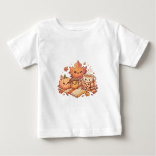 Camiseta Para Bebê Camiseta de Bebê Outono Fofo