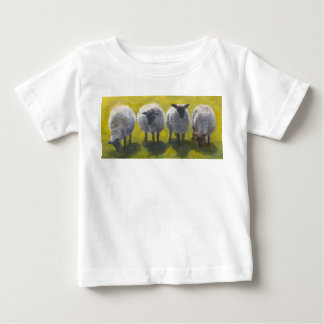 Camiseta Para Bebê Camiseta de Bebê Ovelha Pintada