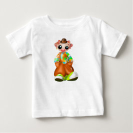 Camiseta Para Bebê Camiseta de Bebê Pequeno Palhaço