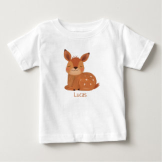 Camiseta Para Bebê Camiseta de Bebê Personalizada com Cervo no Estilo