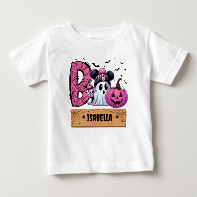 Camiseta Para Bebê Camiseta de bebê personalizada de Halloween (Frente)