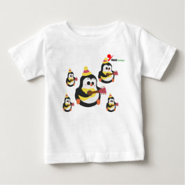 Camiseta Para Bebê Camiseta de Bebê Pinguim Adorável