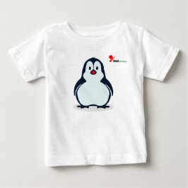 Camiseta Para Bebê Camiseta de Bebê Pinguim Brincalhão