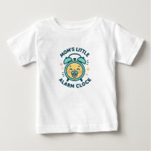 Camiseta de Bebê Relógio de Alarme da Mamãe