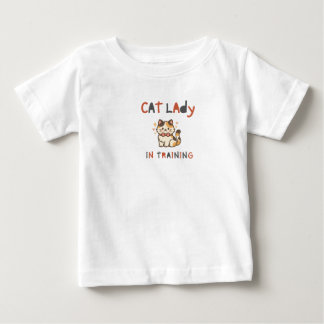 Camiseta Para Bebê Camiseta de Bebê "Senhora dos Gatos"