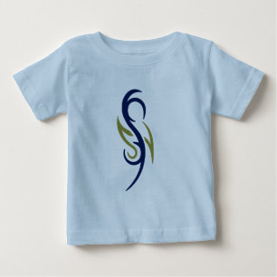 Camiseta Para Bebê Camiseta de Bebê Símbolo de Chama Tribal