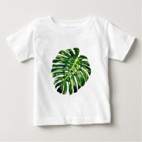 Camiseta de Bebê Tropical Verde