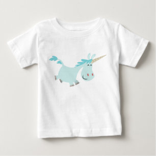 Camiseta Para Bebê Camiseta de Bebê Unicorn - Cartoon Azul