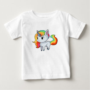 Camiseta Para Bebê Camiseta de Bebê Unicórnio
