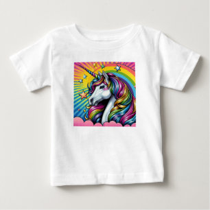 Camiseta Para Bebê Camiseta de bebê unicórnio fofa!
