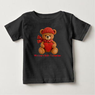 Camiseta Para Bebê camiseta de bebê ursinho valentine fofa