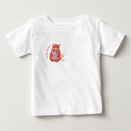 Camiseta Para Bebê Camiseta de Bebê Urso Fofo Alegria da Infância
