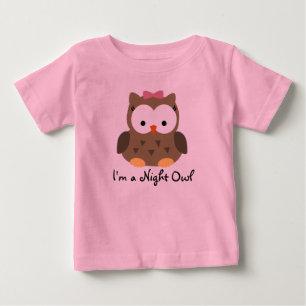 Camiseta Para Bebê Camiseta-de-cabra-noturna-branca
