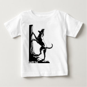 Camiseta Para Bebê Camiseta de cão personalizada da camiseta do bebê