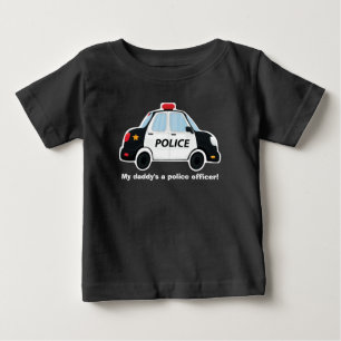 Camiseta Para Bebê Camiseta De Carro Da Polícia - Bebê - Toddler -