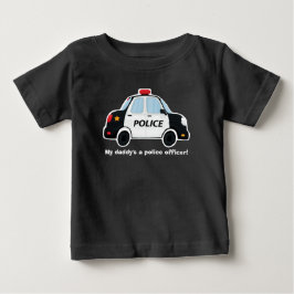 Camiseta Para Bebê Camiseta De Carro Da Polícia - Bebê - Toddler - Cr