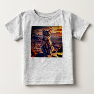 Camiseta Para Bebê "Camiseta de explosão de Abstrato vibrante para o