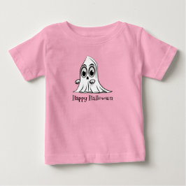 Camiseta Para Bebê Camiseta de Halloween do Bebê Fantasma Fofo