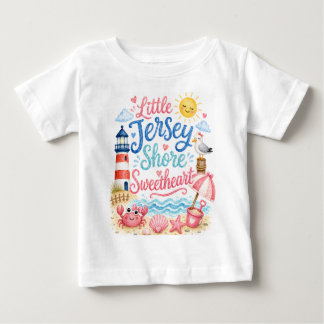 Camiseta Para Bebê Camiseta de Menina Bebê Jersey Shore
