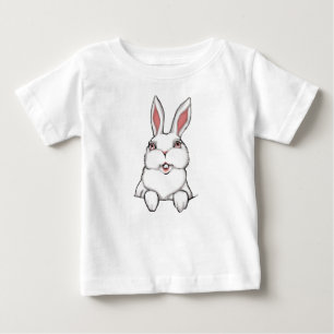 Camiseta Para Bebê Camiseta de Páscoa de bebê do Bunny Shirt