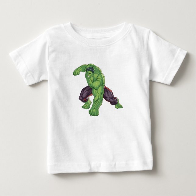 Camiseta Para Bebê Camiseta do Bebê Hulk Fofo (Frente)