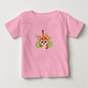 Camiseta Para Bebê Camiseta do Bebê Leão Fofo