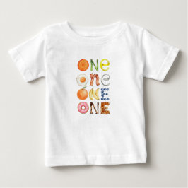 Camiseta Para Bebê Camiseta do Bebê no Primeiro Aniversário - Comida