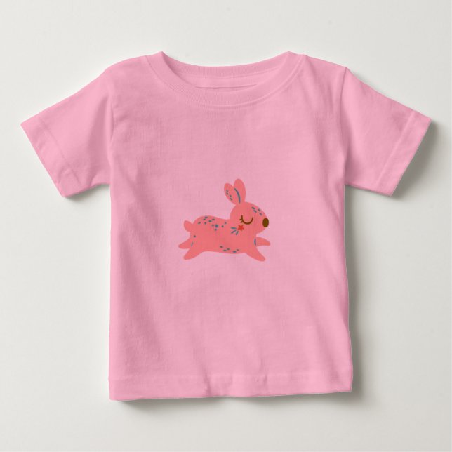 Camiseta Para Bebê Camiseta do Coelho Bebê (Frente)