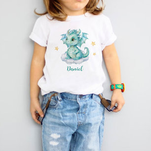 Camiseta Para Bebê Camiseta do Pequeno Dragão Fofo Bebê